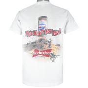 Budweiser - This Bud's For You King Of Beers T-Shirt 1995 Medium Vintage Retro