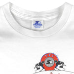Starter - Buffalo Bills Throwbacks Single Stitch T-Shirt 1990s Medium Vintage Retro Football