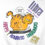 Vintage - Garfield Libra Happy Romantic Unbalance Crew Neck Sweatshirt 1980s Small Vintage Retro