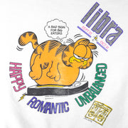 Vintage - Garfield Libra Happy Romantic Unbalance Crew Neck Sweatshirt 1980s Small Vintage Retro