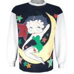 Vintage (KFS) - Betty Boop On The Moon and Stars Sweatshirt 1990s Medium vintage Retro