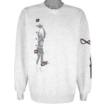 Nike - Michael Jordan No. 23 Grey Tag Crew Neck Sweatshirt 1990s X-Large Vintage Retro Basketball