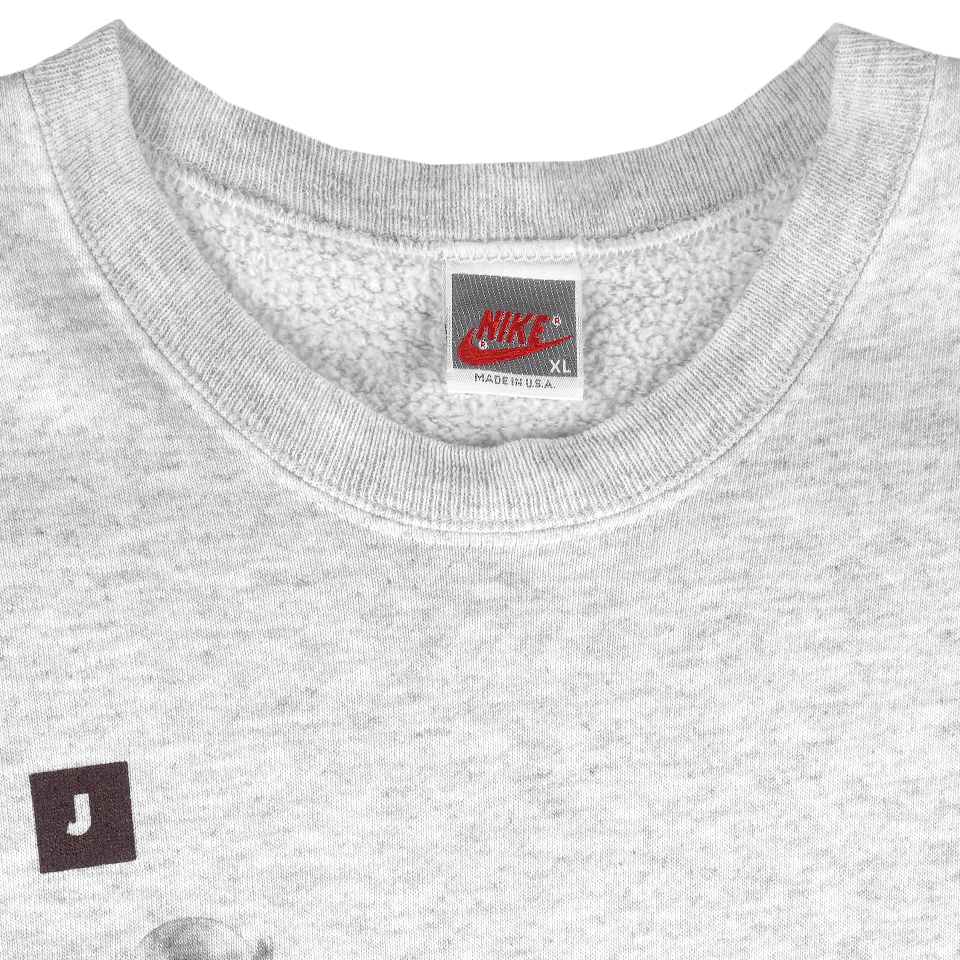 Nike - Michael Jordan No. 23 Grey Tag Crew Neck Sweatshirt 1990s X-Large Vintage Retro Basketball