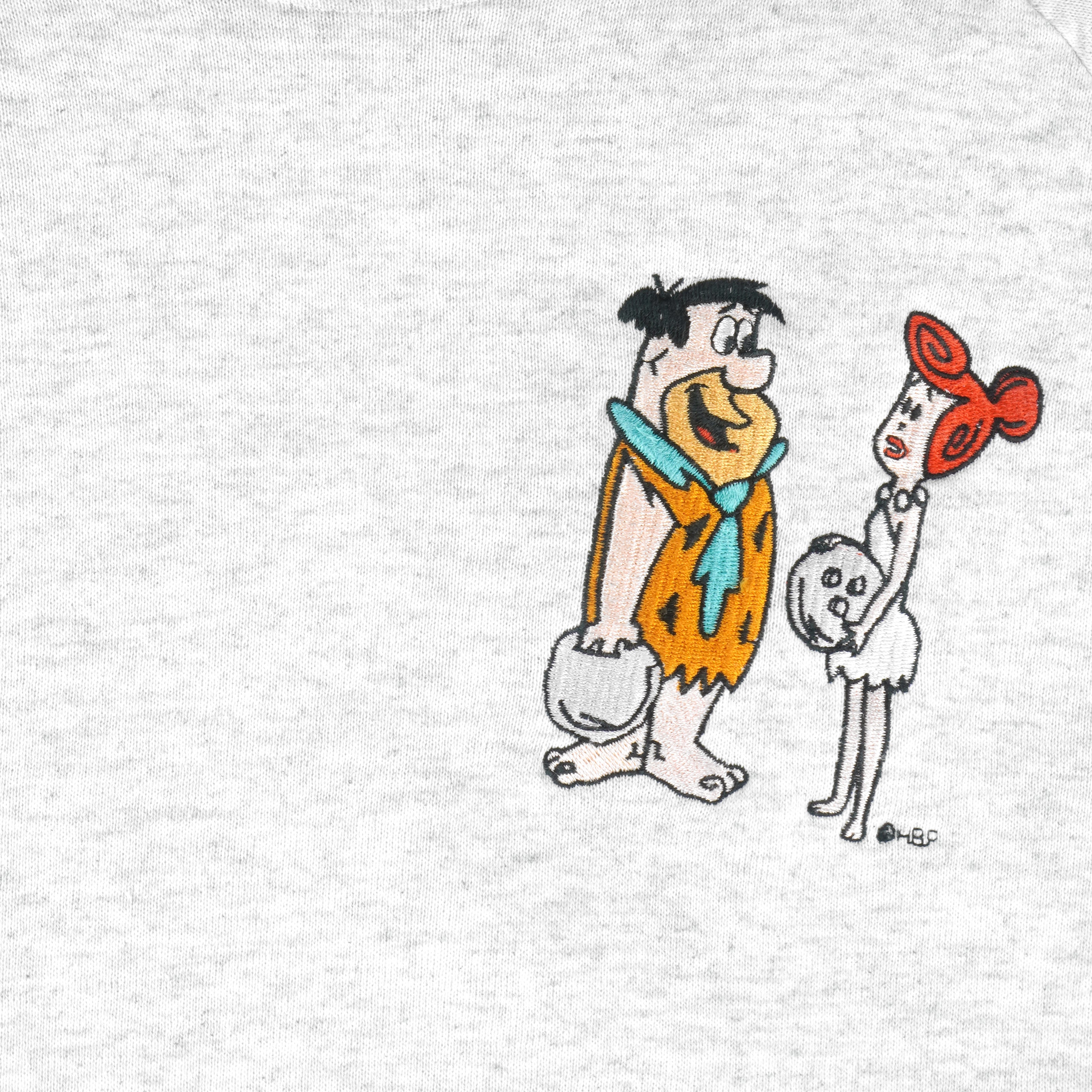 Vintage  - The Flintstones Embroidered Sweatshirt 1990s Large Vintage Retro