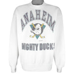 NHL - Anaheim Mighty Ducks Crew Neck Sweatshirt 1990s Large