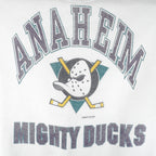 NHL - Anaheim Mighty Ducks Crew Neck Sweatshirt 1990s Large Vintage Retro Hockey