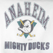 NHL - Anaheim Mighty Ducks Crew Neck Sweatshirt 1990s Large Vintage Retro Hockey