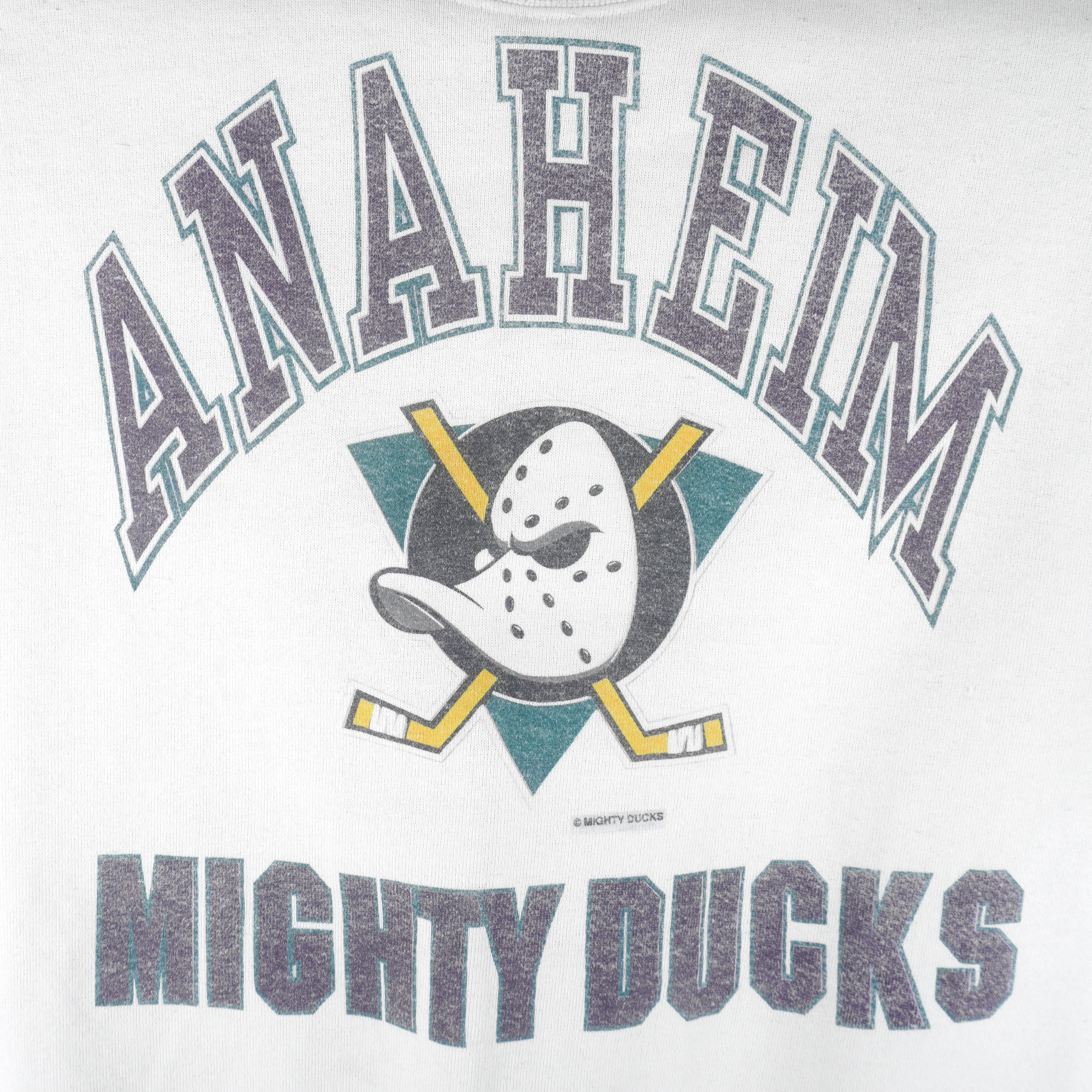 NHL - Anaheim Mighty Ducks Crew Neck Sweatshirt 1990s Large Vintage Retro Hockey