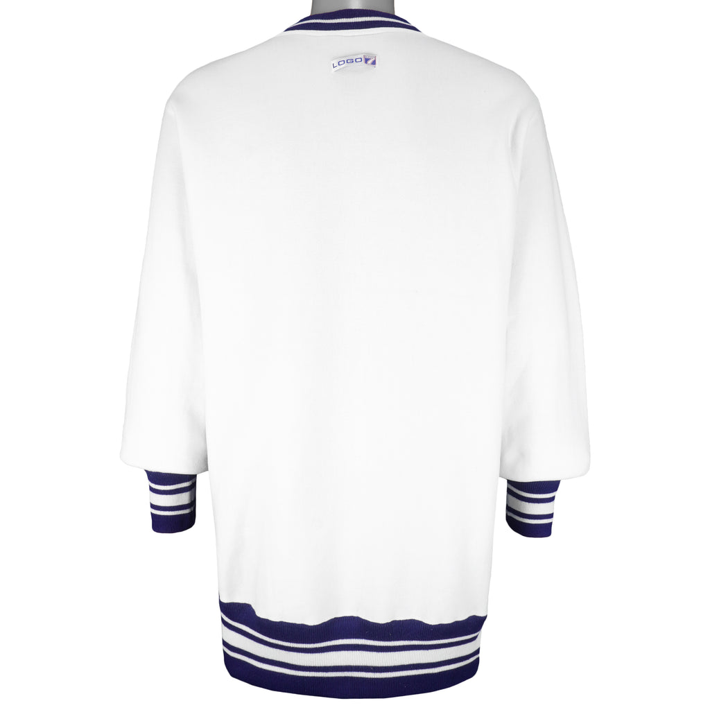 NCAA (Logo 7) - Michigan Wolverines Crew Neck Sweatshirt 1990s X-Large Vintage Retro Football College