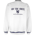 MLB (Logo Athletic) - New York Yankees Embroidered Crew Neck Sweatshirt 1990s Large Vintage Retro Baseball