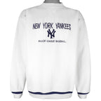 MLB (Logo Athletic) - New York Yankees Embroidered Crew Neck Sweatshirt 1990s Large Vintage Retro Baseball