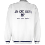 MLB (Logo Athletic) - New York Yankees Embroidered Crew Neck Sweatshirt 1990s Large