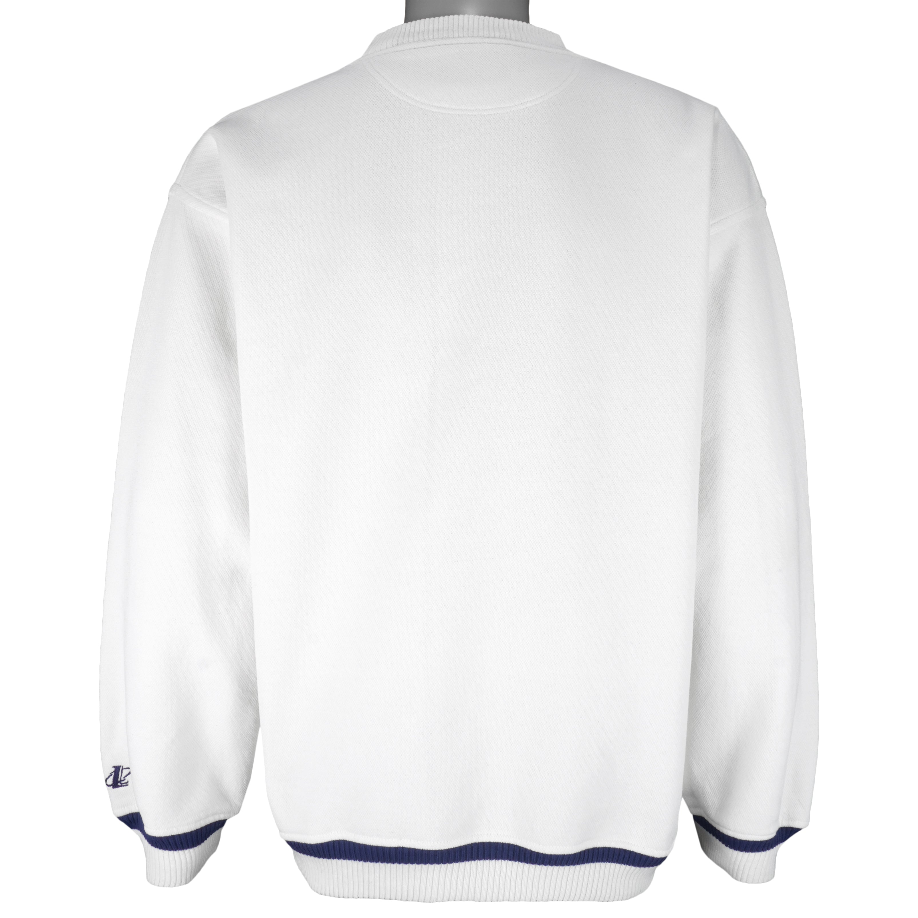MLB (Logo Athletic) - New York Yankees Embroidered Crew Neck Sweatshirt 1990s Large Vintage Retro Baseball