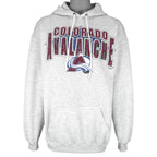 NHL (Logo 7) - Colorado Avalanche Hooded Sweatshirt 1990s X-Large Vintage Retro Hockey