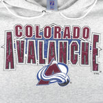NHL (Logo 7) - Colorado Avalanche Hooded Sweatshirt 1990s X-Large Vintage Retro Hockey
