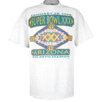 NFL (Logo 7) - Super Bowl 30th Champion Arizona T-Shirt 1996 X-Large Vintage Retro Football