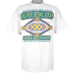 NFL (Logo 7) - Super Bowl 30th Champion Arizona T-Shirt 1996 X-Large