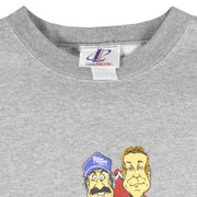 Vintage (Logo 7) - The Bob & Tom Rocks Indy Caricature Sweatshirt 1990s XX-Large Vintage Retro