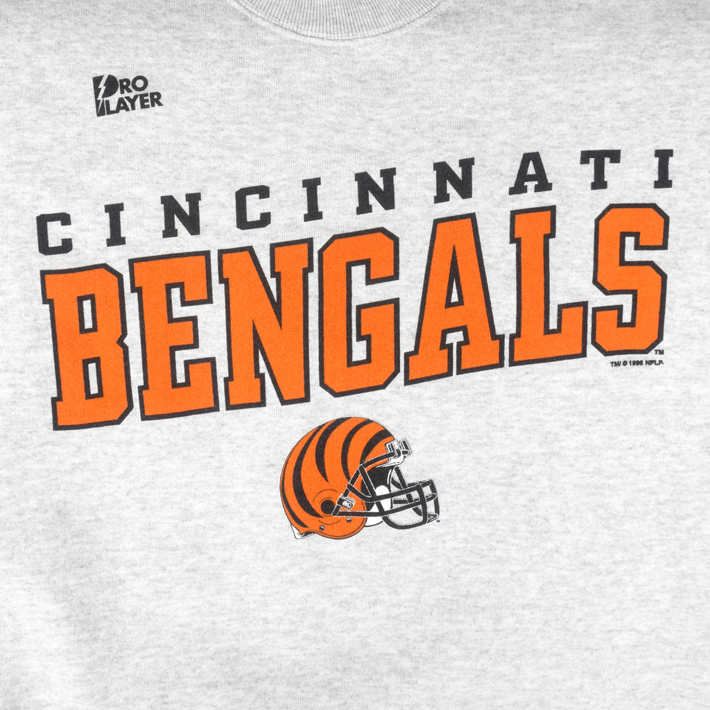 NFL (Pro Player) - Cincinnati Bengals Crew Neck Sweatshirt 1996 X-Large Vintage Retro Football