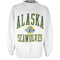 NCAA (Gear) - Alaska Anchorage Seawolves Hockey Crew Neck Sweatshirt 1990s X-Large Vintage Retro Hockey College