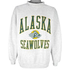 NCAA (Gear) - Alaska Anchorage Seawolves Hockey Crew Neck Sweatshirt 1990s X-Large Vintage Retro Hockey College
