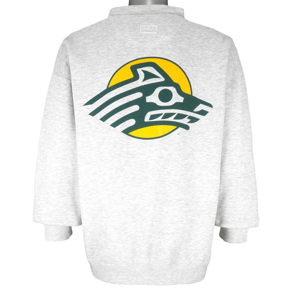 NCAA (Gear) - Alaska Anchorage Seawolves Hockey Crew Neck Sweatshirt 1990s X-Large Vintage Retro Hockey College