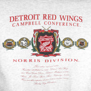 NHL - Detroit Red Wings Campbell Conference Crew Neck Sweatshirt 1990s X-Large Vintage Retro Hockey