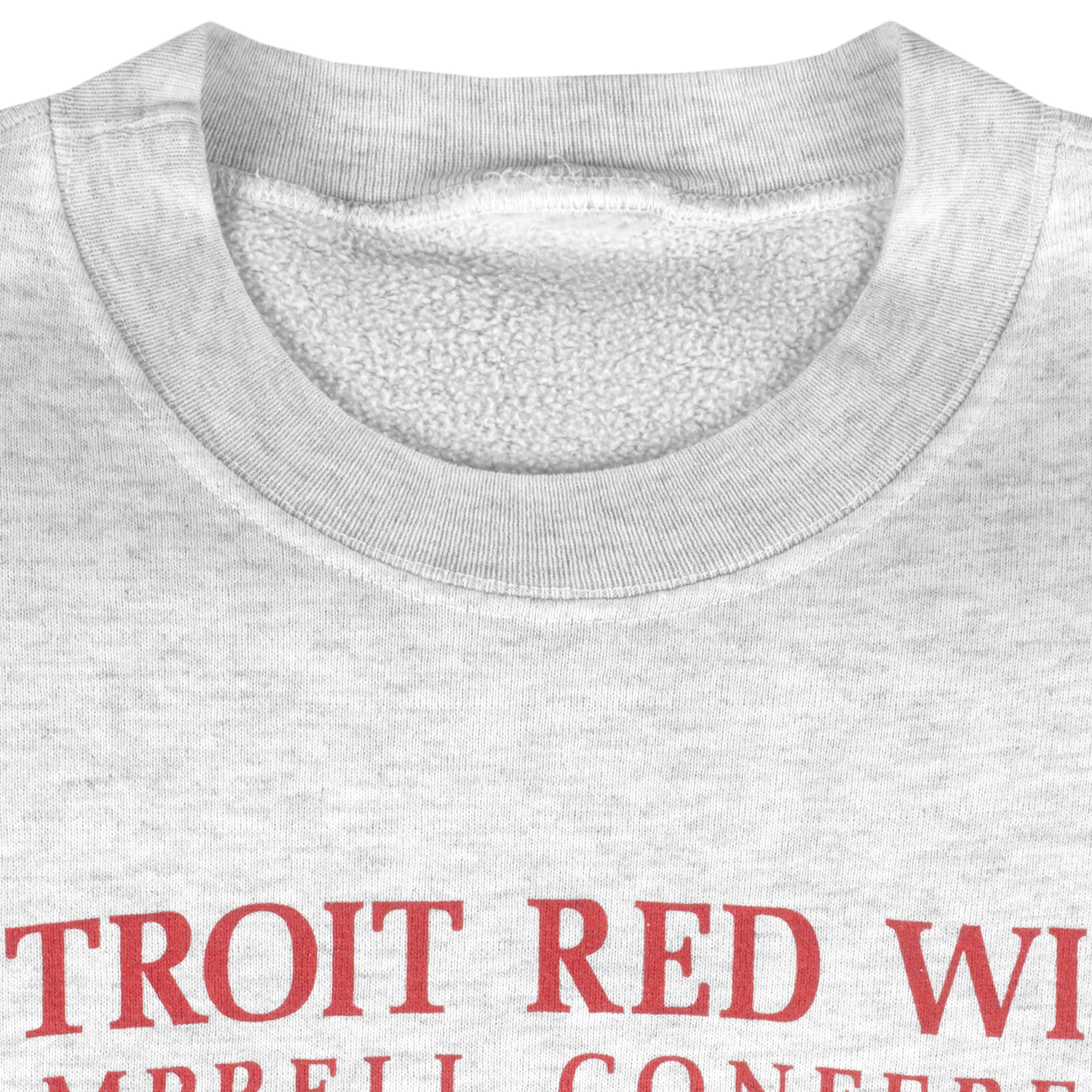 NHL - Detroit Red Wings Campbell Conference Crew Neck Sweatshirt 1990s X-Large Vintage Retro Hockey