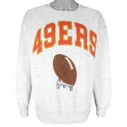 NFL - San Francisco 49ers Crew Neck Sweatshirt 1990s Large Vintage Retro Football