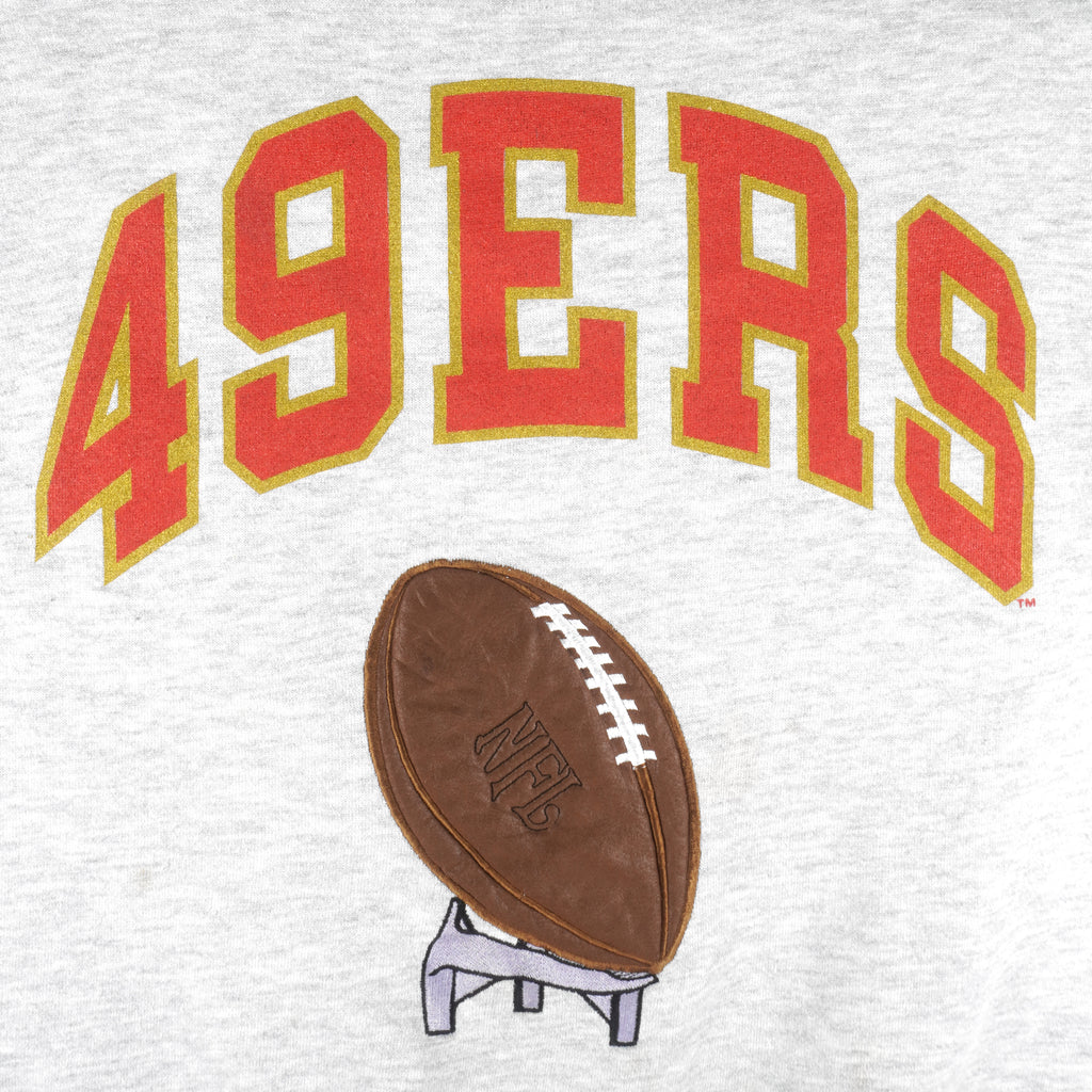 NFL - San Francisco 49ers Crew Neck Sweatshirt 1990s Large Vintage Retro Football