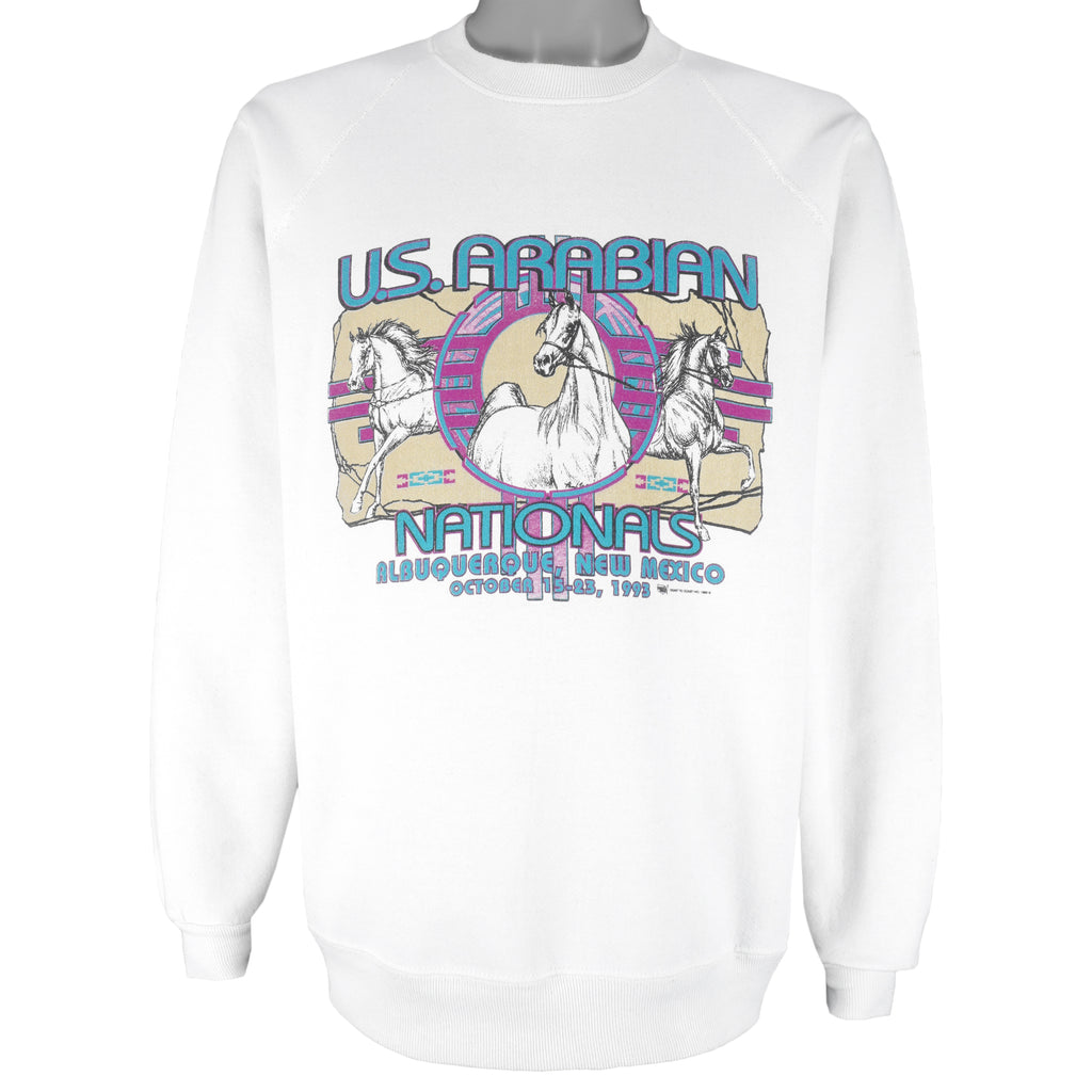 Vintage (Lee) - US Arabian Nationals Albuquerque Crew Neck Sweatshirt 1993 3X-Large Vintage Retro