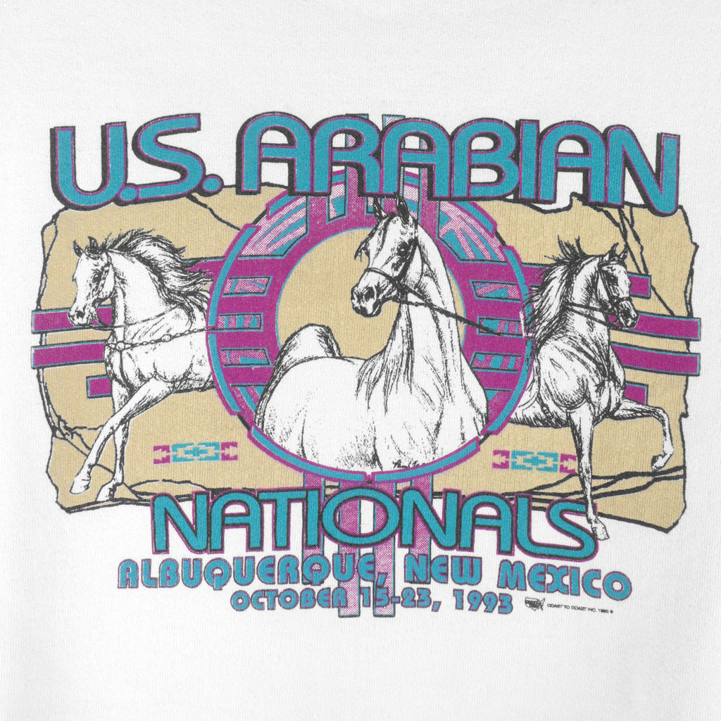 Vintage (Lee) - US Arabian Nationals Albuquerque Crew Neck Sweatshirt 1993 3X-Large Vintage Retro