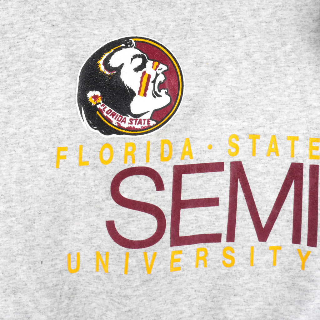 NCAA (Soffe Heavy Sweats) - Florida State Seminoles Crew Neck Sweatshirt 1990s X-Large Vintage Retro Football College