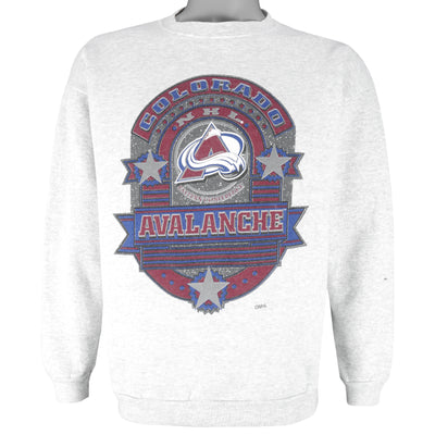 NHL (Tultex) - Colorado Avalanche Crew Neck Sweatshirt 1990s Large