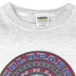 NHL (Tultex) - Colorado Avalanche Crew Neck Sweatshirt 1990s Large Vintage Retro Hockey