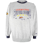 NFL (Lee) - Denver Broncos Super Bowl Champions Crew Neck Sweatshirt 1988 Medium Vintage Retro Football 