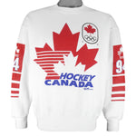 NHL (Ravens) - Hockey Canada Team Lillehammer Crew Neck Sweatshirt 1994 Large
