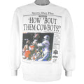 NFL (Front Pages) - Dallas Cowboys Super Bowl 27th Champions Sweatshirt 1993 Large Vintage Retro Football 