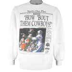 NFL (Front Pages) - Dallas Cowboys Super Bowl 27th Champions Sweatshirt 1993 Large