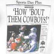 NFL (Front Pages) - Dallas Cowboys Super Bowl 27th Champions Sweatshirt 1993 Large Vintage Retro Football 