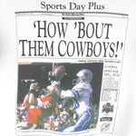 NFL (Front Pages) - Dallas Cowboys Super Bowl 27th Champions Sweatshirt 1993 Large Vintage Retro Football 