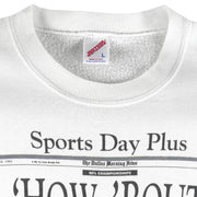 NFL (Front Pages) - Dallas Cowboys Super Bowl 27th Champions Sweatshirt 1993 Large Vintage Retro Football 