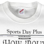 NFL (Front Pages) - Dallas Cowboys Super Bowl 27th Champions Sweatshirt 1993 Large Vintage Retro Football 