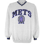 MLB (Lee) - New York Mets Embroidered Crew Neck Sweatshirt 1990s Large