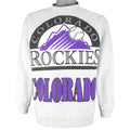 MLB (Tultex) - Colorado Rockies Crew Neck Sweatshirt 1995 Large Vintage Retro Baseball