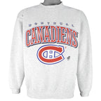 NHL (Ravens) - Montreal Canadiens Crew Neck Sweatshirt 1990s Large Vintage Retro Hockey