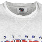 NHL (Ravens) - Montreal Canadiens Crew Neck Sweatshirt 1990s Large Vintage Retro Hockey