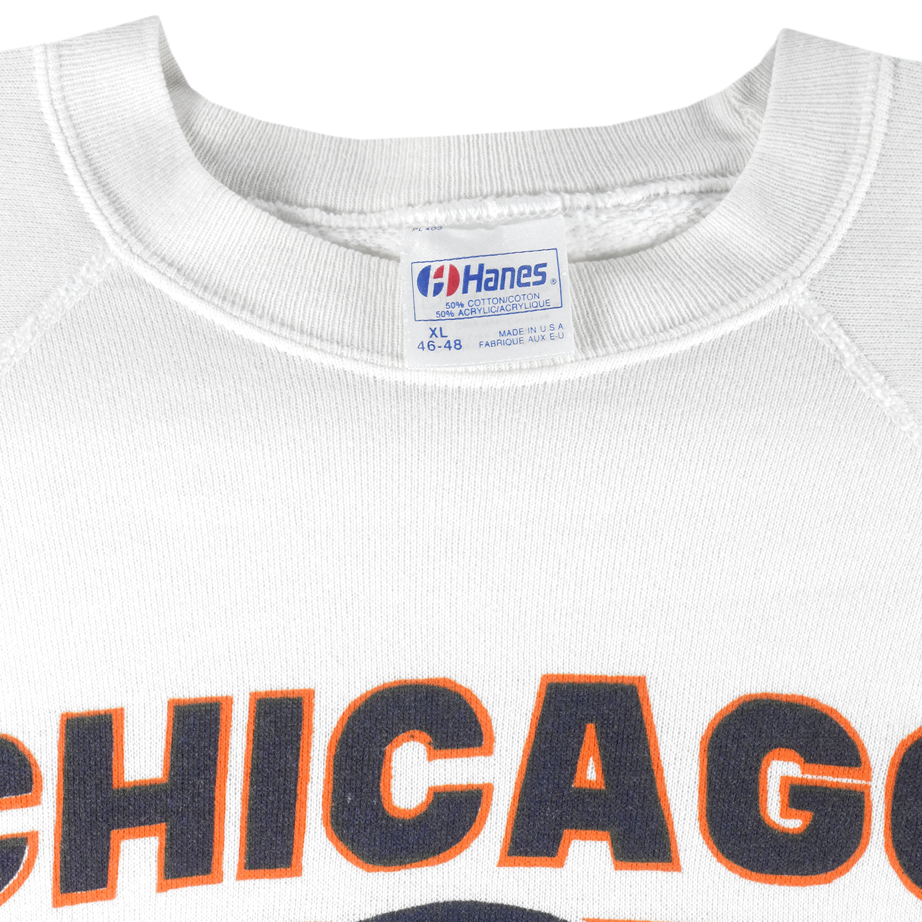 NFL (Hanes) - Chicago Bears Crew Neck Sweatshirt 1990s X-Large Vintage Retro Football