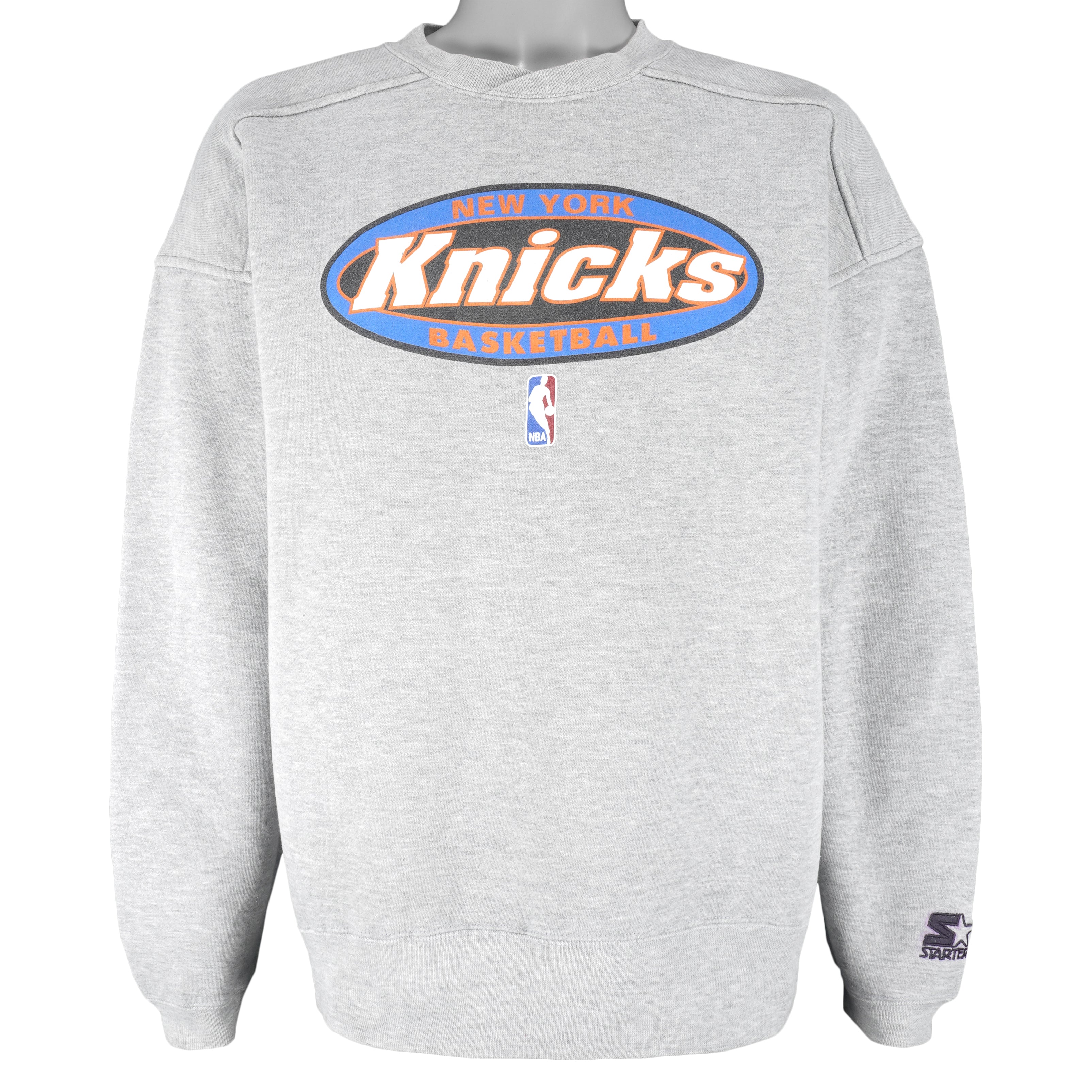 Starter - New York Knicks Crew Neck Sweatshirt 1990s Large Vintage Retro Basketball
