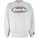 Starter - New York Knicks Crew Neck Sweatshirt 1990s Large Vintage Retro Basketball